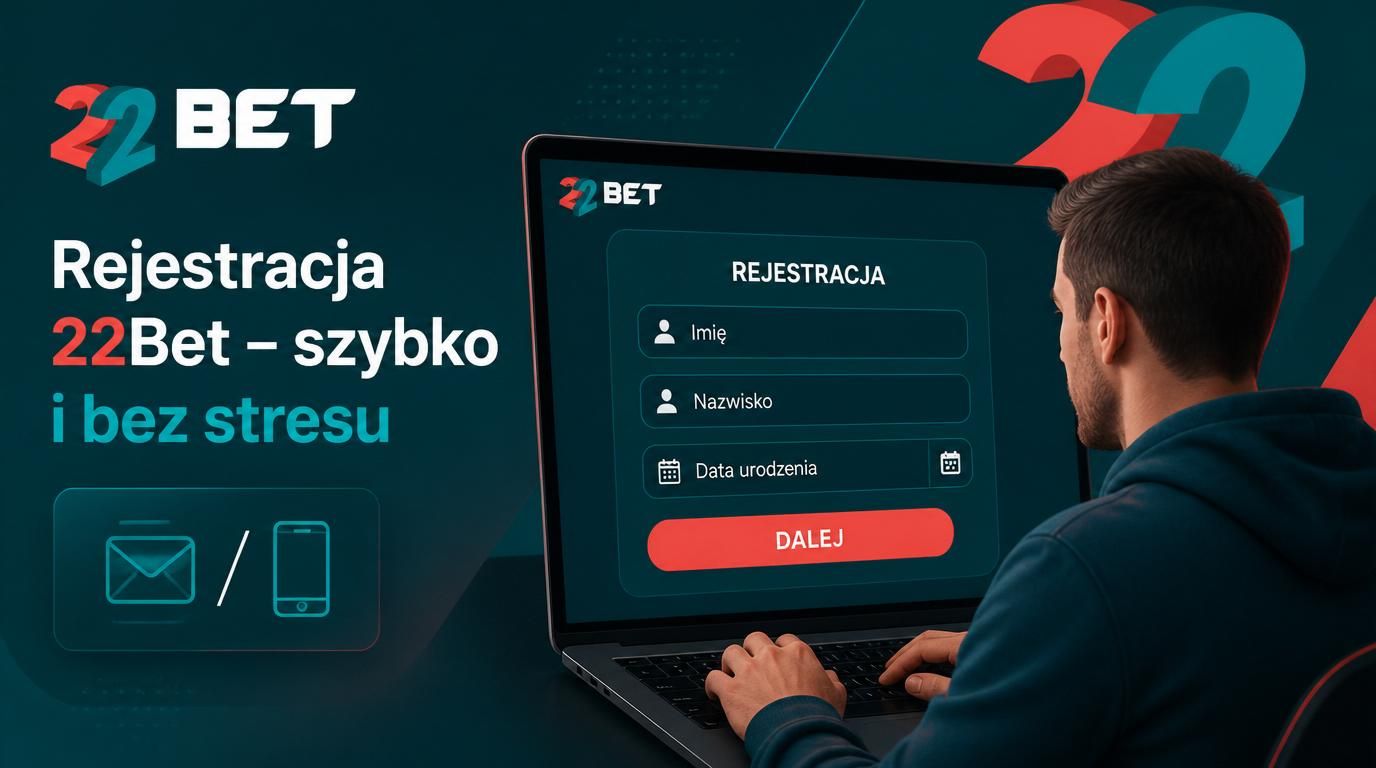 Interfejs rejestracji z formularzem w polskim kasynie online