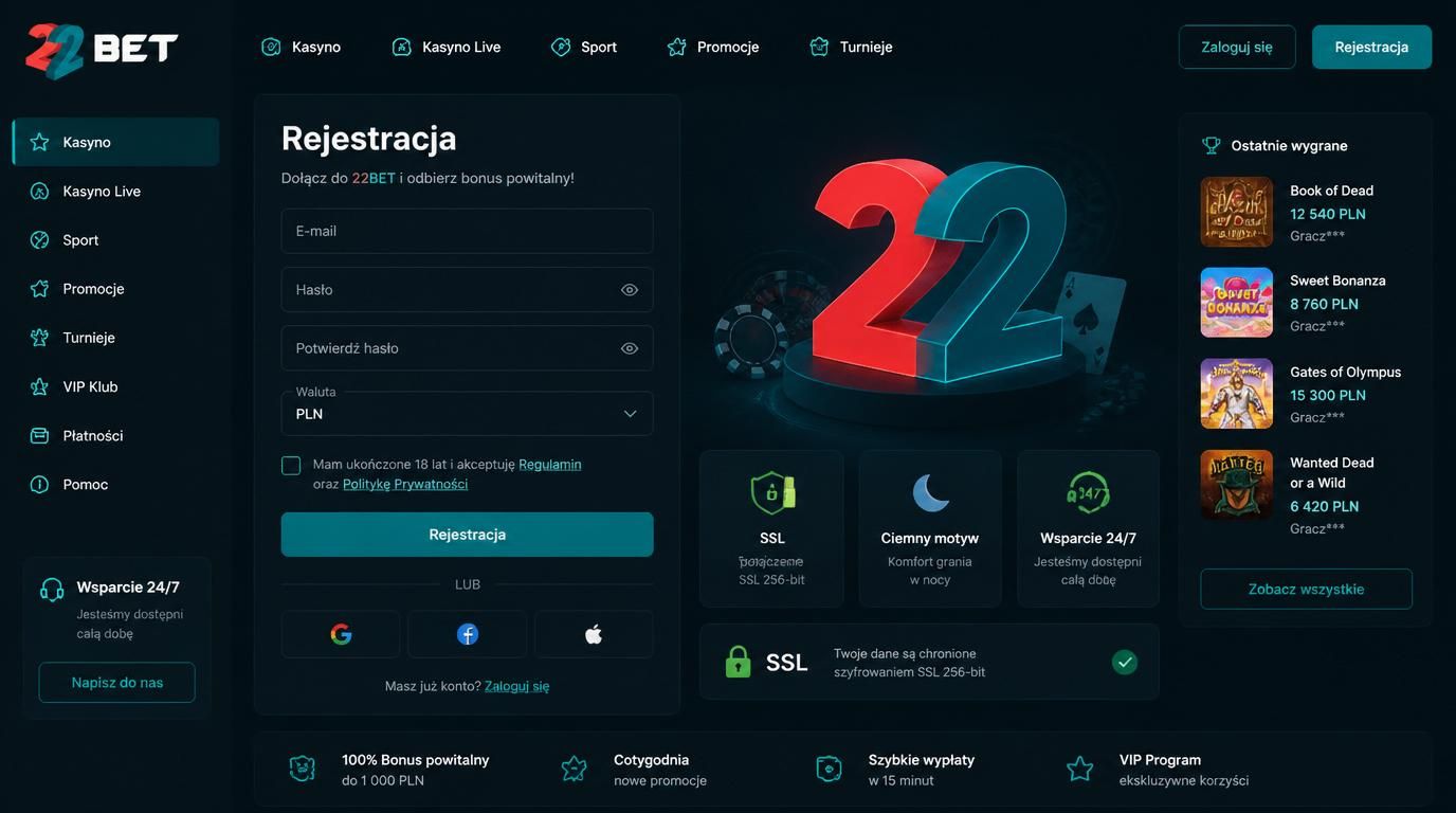 Formularz rejestracyjny nocą z elementami ochrony danych